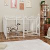 Dog Playpen Indoor 32 inch 8 Panels Metal Dog Pen Pet Dog Fence Outdoor Exercise Pen with Doors, Heavy Duty Dog Fence Puppy Pen for Large Medium Small